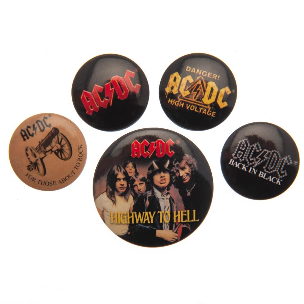 AC/DC Button Badge Set – TBF Direct